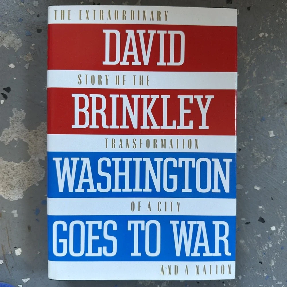 Washington Goes To War David Brinkley First Edition USA Vintage 1988 HCDJ